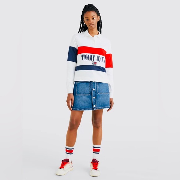 ❤️ 𝐓𝐨𝐦𝐦𝐲 𝐇𝐢𝐥𝐟𝐢𝐠𝐞𝐫 𝐎𝐯𝐞𝐫𝐬𝐢𝐳𝐞𝐝 𝐏𝐨𝐥𝐨 - Picture 1 of 2